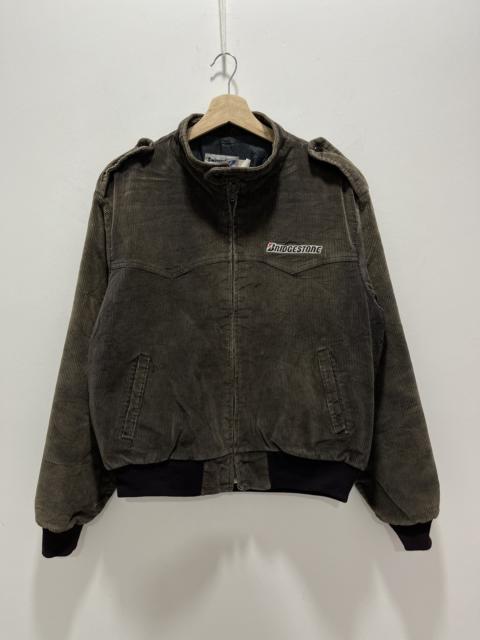 Other Designers Vintage - VINTAGE 80s SWINGSTER BRIDGESTONE CORDUROY ZIP UP JACKET