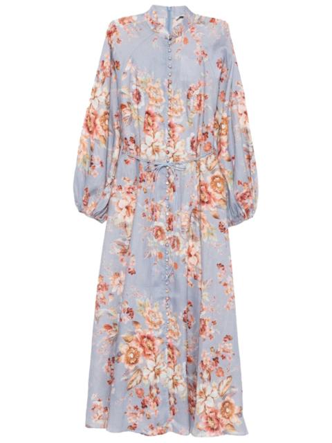 Zimmermann AWEKEN BILLOW LINEN DRESS