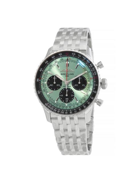 BREITLING Breitling Navitimer B01 Chronograph Automatic Chronometer Mint Green Dial Men's Watch AB0138241L1A1