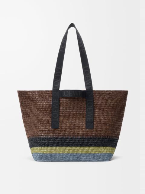 Loewe Fold Shopper in raffia