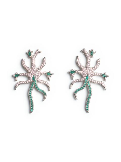 Collina Strada SOFT PINK EMERALD ETOILE EARRINGS