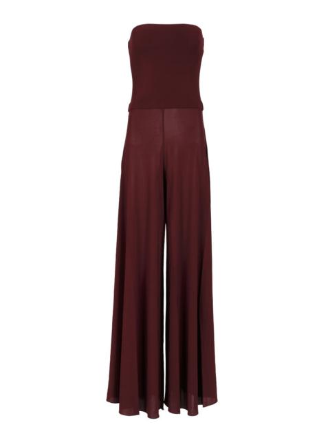 Alaïa Bustier Jumpsuit Jewelry Bordeaux