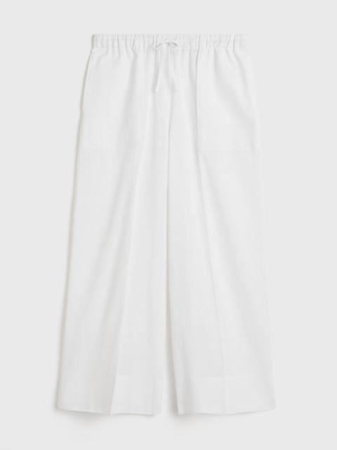 TOTEME Wide summer trousers white