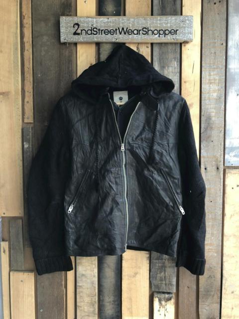 Other Designers Vintage - Waldes zipper leather wool jacket