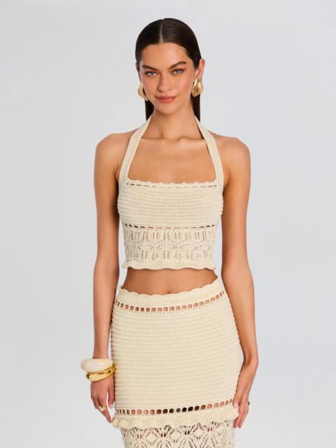 RETROFÊTE SOLIANA CROCHET TOP