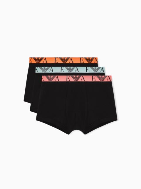 EMPORIO ARMANI PACK 3 LEG PAIR BOLD MONOGRAM LOGO