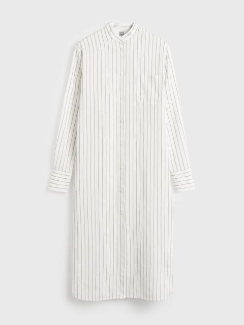 TOTEME Striped summer tunic white/oyster