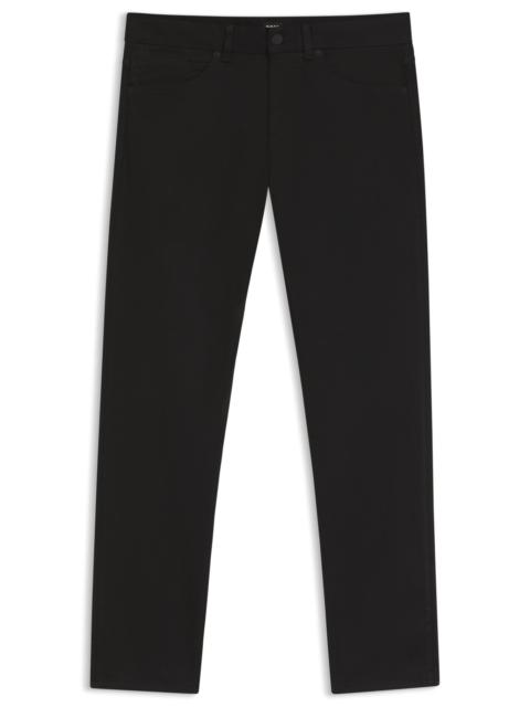 BOSS DELAWARE SLIM-FIT TROUSERS IN FADE-RESISTANT TWILL