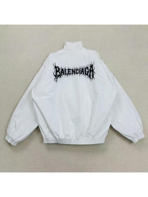 BALENCIAGA Balenciaga Flame Loqo Cotton Jacket