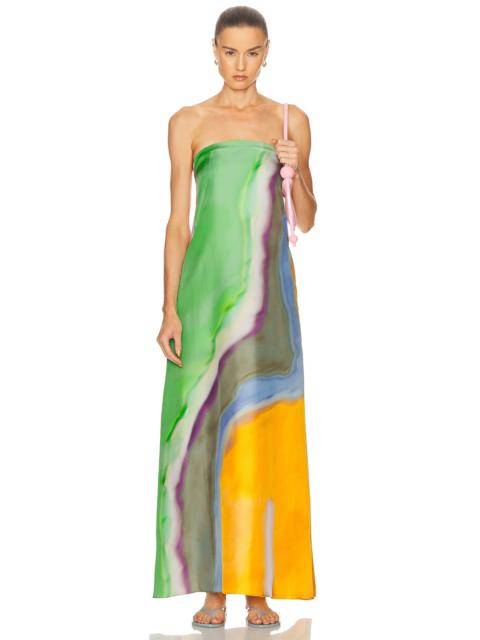 CHRISTOPHER ESBER Aura Silk Strapless Dress