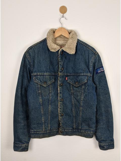 Other Designers Vintage - Vintage Levis Sherpa USA Denim Jeans Jacket