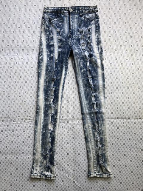Other Designers Distressed Denim - Gogo Star acid wash distressed jeans