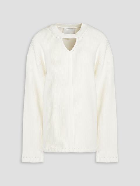 3.1 Phillip Lim Cutout ribbed cotton sweater