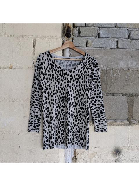 Other Designers Vintage - Vintage Cherry Pop Knitwear Sweater Leopard Rare