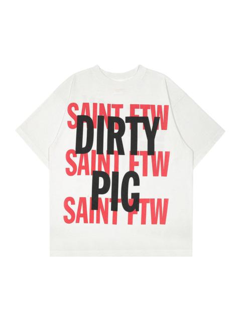 SAINT M×××××× SAINT Mxxxxxx Dirty Pig Short-Sleeve Tee 'White'
