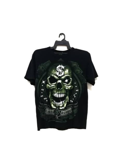 Other Designers Vintage - Liquid Blue Big Skull Logo Original Gangstar