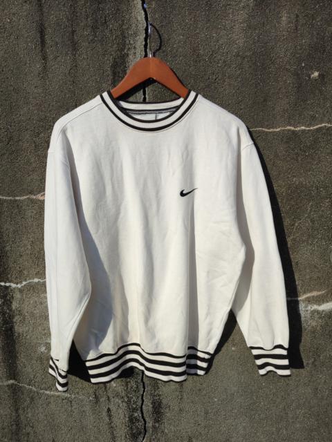 Nike Vintage Nike Small Swoosh White Stripe Sweatshirt