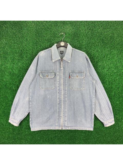 Other Designers Vintage - Vintage 90's Dog House HBT Denim Zipper Jacket