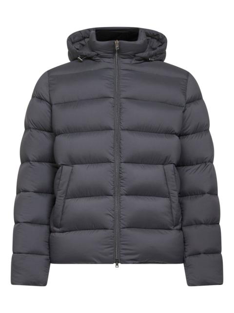 Herno Grey Ecoage hooded down jacket
