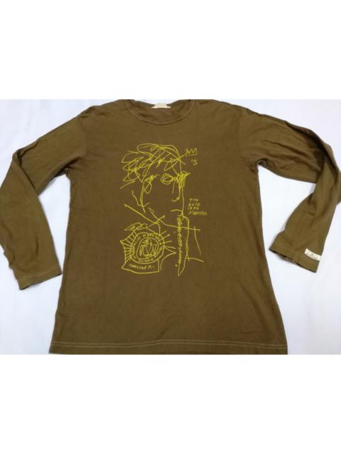 Other Designers Vintage - JEAN MICHEL BASQUIAT Face Art John Lennon Tee