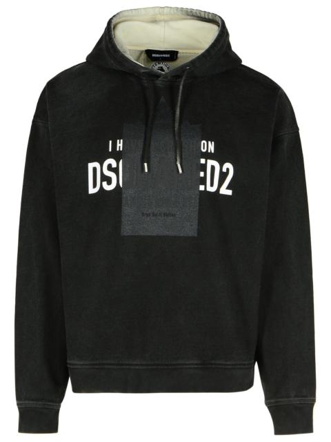 DSQUARED2 Dsquared2 Black Cotton Sweatshirt
