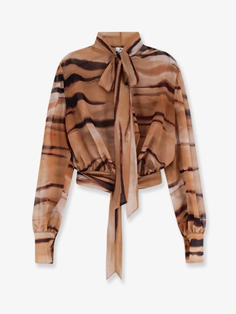ELISABETTA FRANCHI Elisabetta Franchi Shirt With Animalier Print