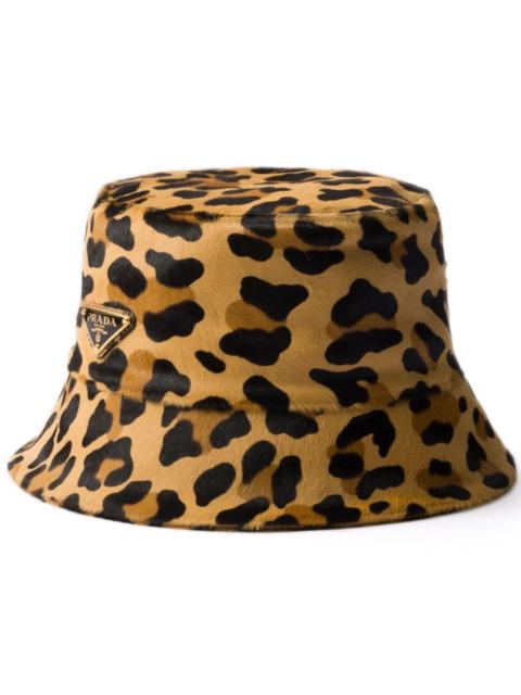 Prada Prada Bucket Hat Leopard Pattern