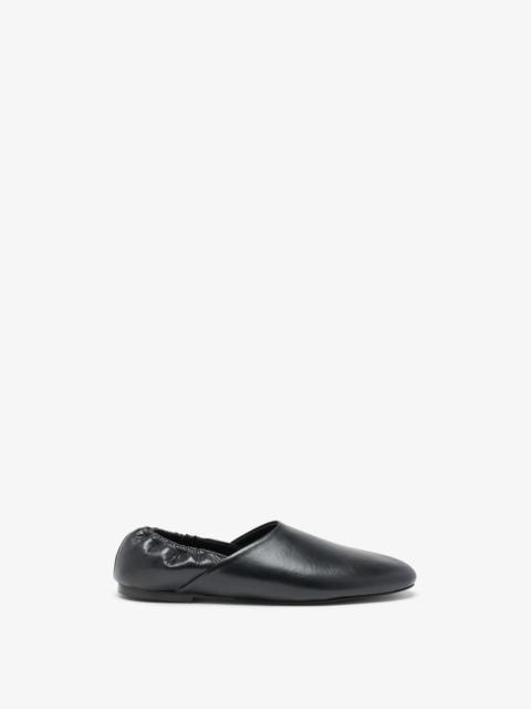 Proenza Schouler Ruched Tee Slippers in Slick Calf