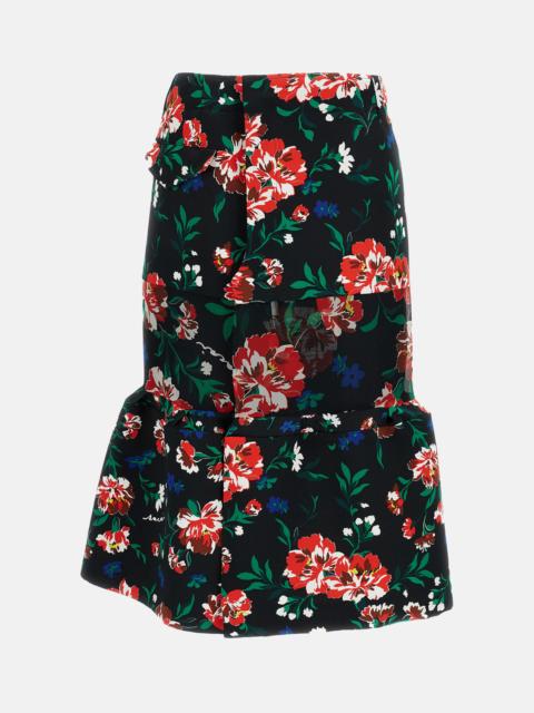 sacai Sacai Women Floral Skirt