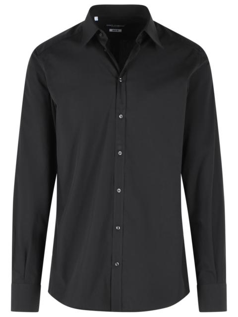 Dolce & Gabbana Dolce & Gabbana Black Cotton Shirt Men