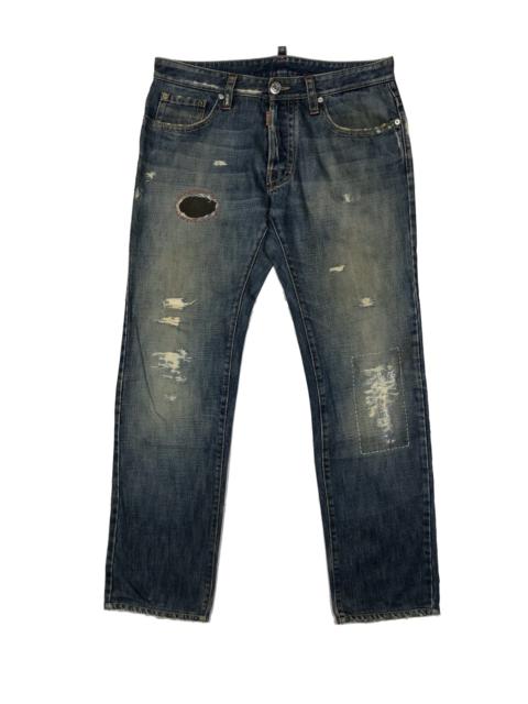 DSQUARED2 Distressed Patchwork Fucker Jeans