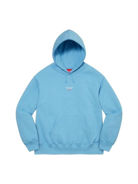 Supreme World Famous Micro Hooded Sweatshirt 'Teal' SUP-SS23-090