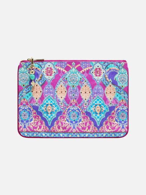 CAMILLA SMALL CANVAS CLUTCH