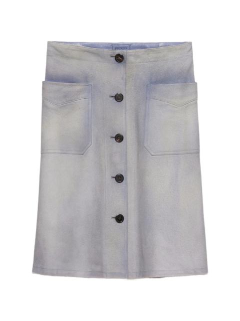 Prada Prada Button-up Patch-pocket Skirt