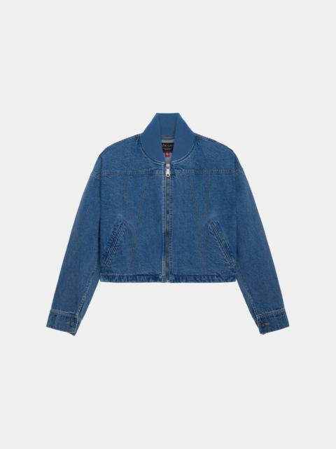 ALPHA INDUSTRIES DENIM RELAXED FLIGHT JACKET WOMENS