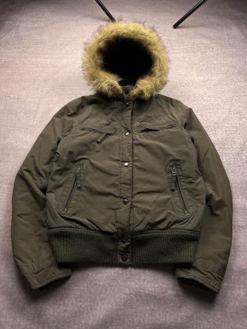 Other Designers Le Grande Bleu (L.G.B.) - Vintage Y2K LGB IfSixWasNine Style Schott Faux Fur Jacket