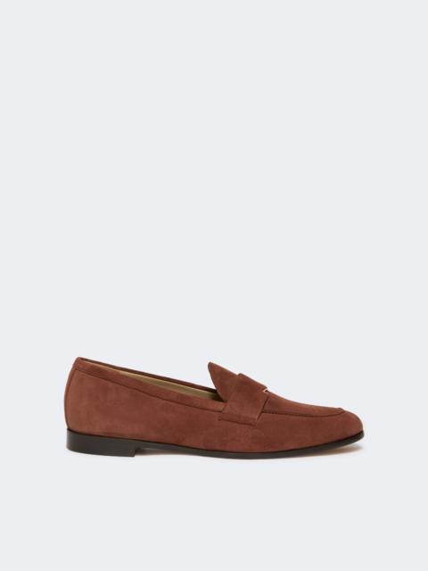 Max Mara Suede moccasins - BROWN
