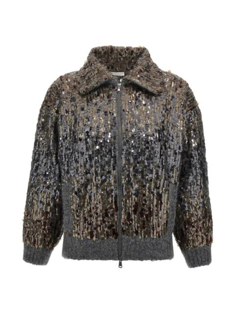 Brunello Cucinelli Brunello Cucinelli Women 'Dazzling Dégradé Embroidery' Cardigan