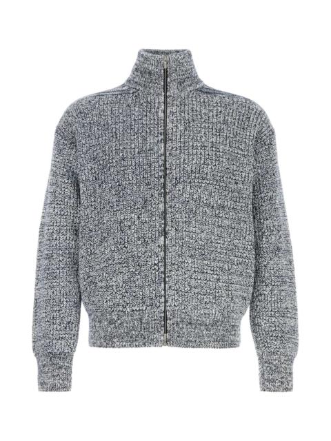 FERRAGAMO Salvatore Ferragamo Men Two-Tone Cotton Blend Cardigan