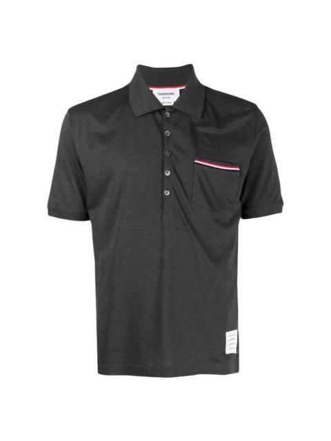 Thom Browne Pocket Polo In Fine Mercerized