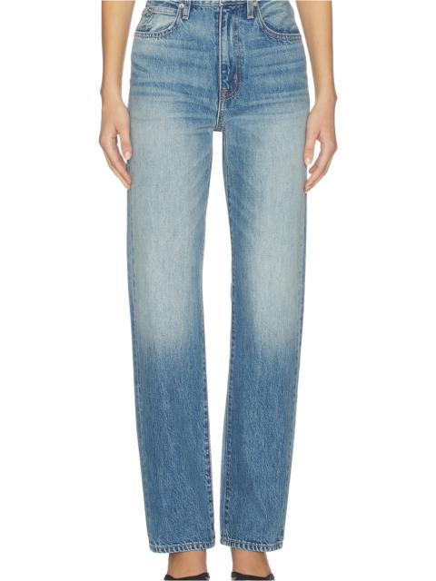 SLVRLAKE London High Rise Straight Leg Jeans
