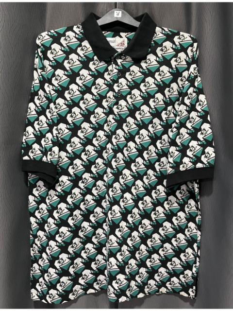 Vintage Mighty Ducks of Anaheim AOP Jersey Print Polo Shirt