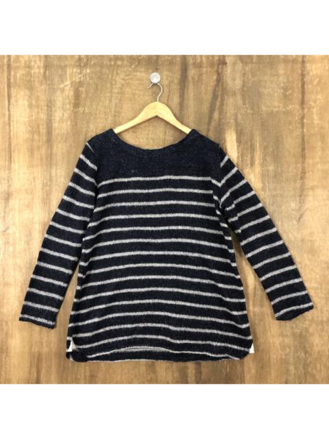 Other Designers Homespun Knitwear - Innoce Stripe Mohair Knit Sweater Like Kurt Cobain