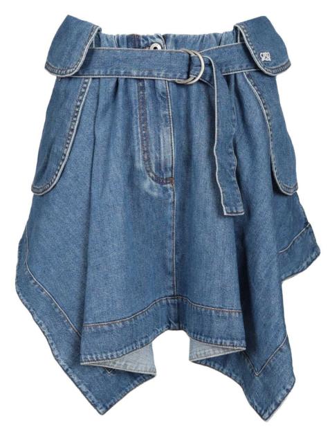 Loewe Loewe Women Denim Cargo Skirt