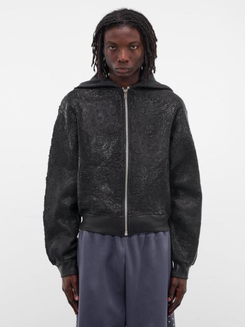 EARTHLING VIP Black Smog Floral Zip Hoodie