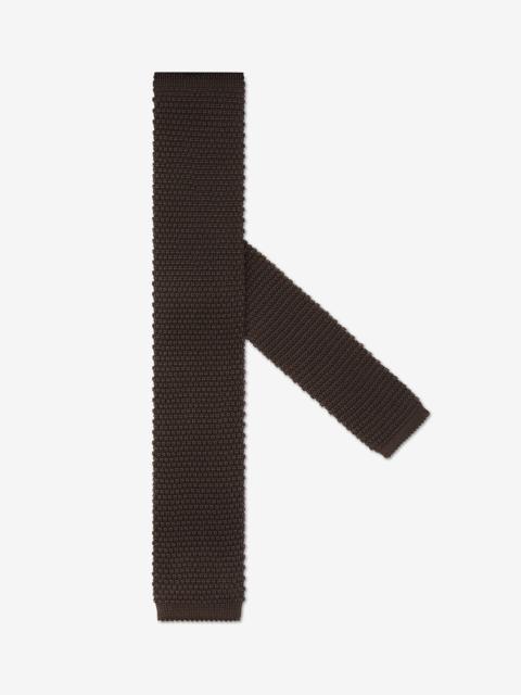 CORNELIANI Brown knit tie