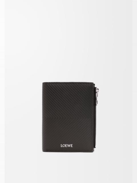 Loewe Slim compact walllet in textured classic calfskin