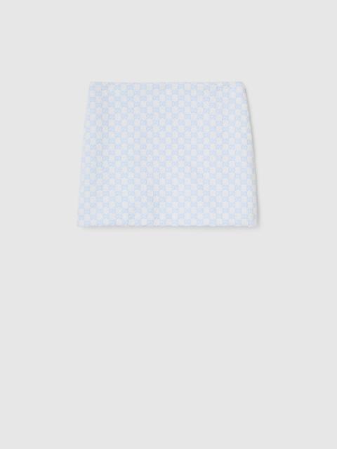 GUCCI GG cotton bouclé mini skirt