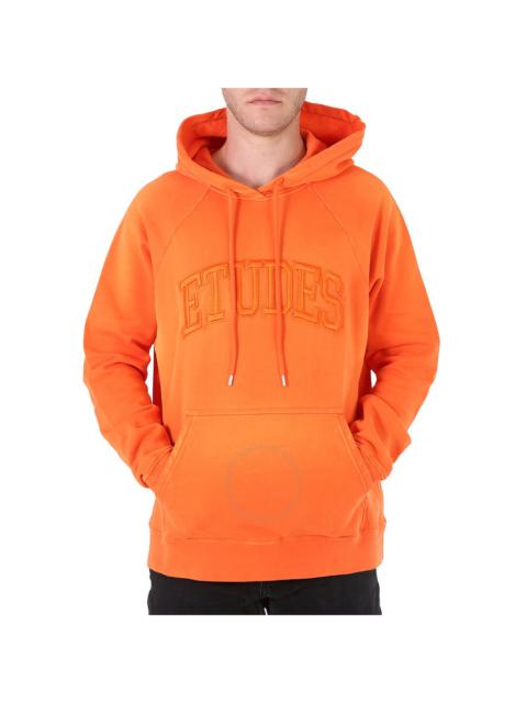 Étude Etudes Men's Orange Racing Logo Cotton Hoodie