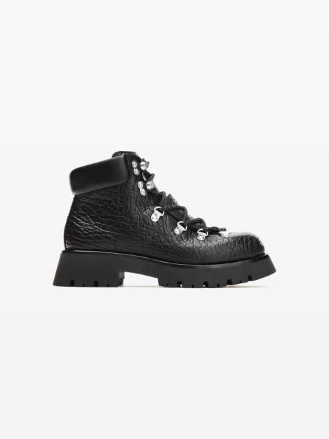 Alexander Wang Black Leather Arbor Lace Up Boot